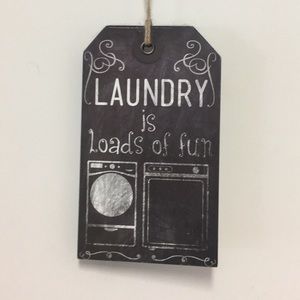 Laundry room sign
